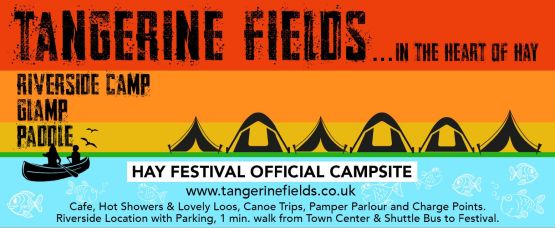Tangerine FIelds the official campsite for Hay Festival